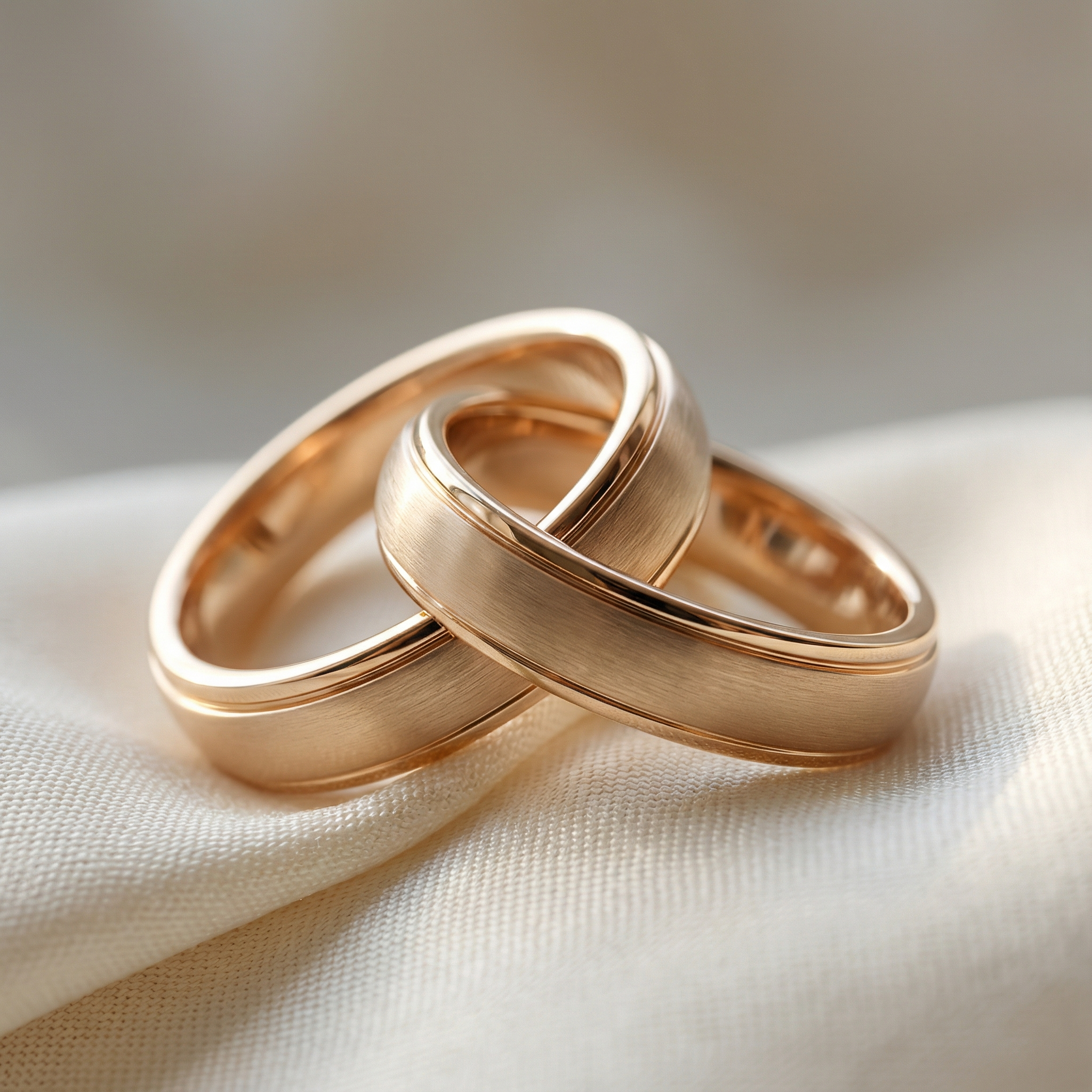 Golden-Tone-Wedding-Bands CASA LARO
