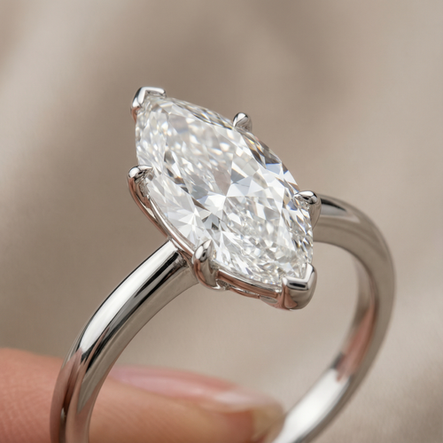 Marquise Cut Engagement Ring