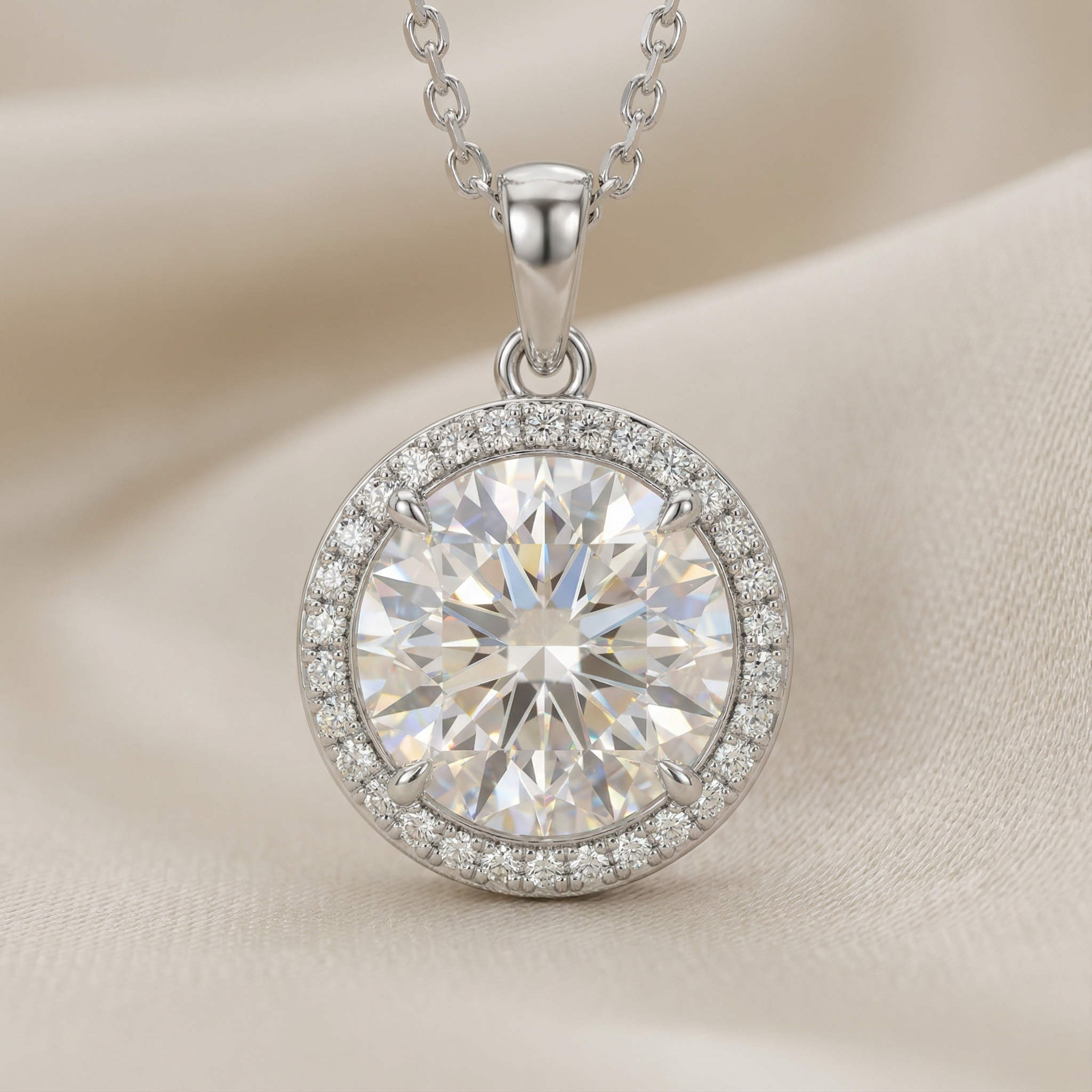 Moissanite-Necklaces CASA LARO