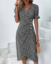 Floral Print - Casual Dress