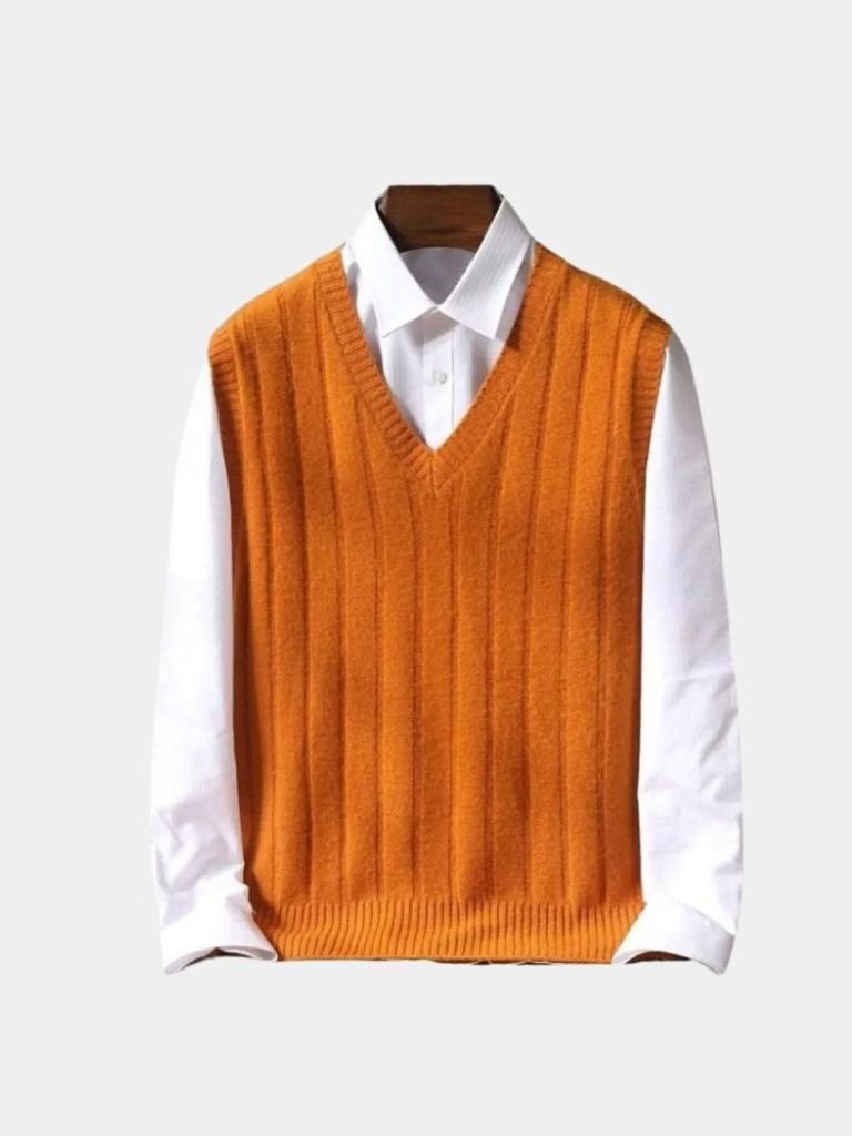 100% Merino Wool Pullover Sweater Vest - Casa Laro CASA LARO