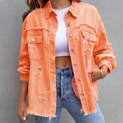 Celine Frayed Denim - Jacket