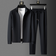 Zip-Up Slim-Fit Fleece - Tracksuit Set