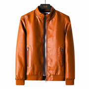 Black Biker Slim-Fit - Leather Jacket