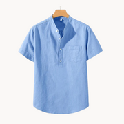 Cotton-Linen Blend - Polo Shirt