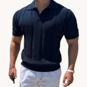 Open Collar Sheer Mesh - T-Shirt