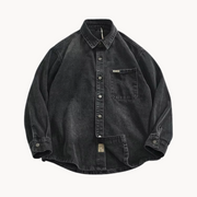 Washed Indigo Denim Western - Shirt