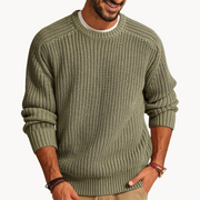 Waffle Knit Pullover - Sweater