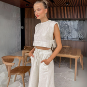 Linen Twin Set - Two-Piece Set