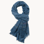 Lightweight Cotton Fringed - Scarf
