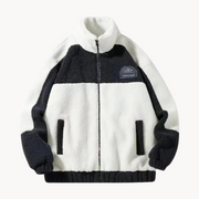 Full-Zip Fleece Stand Collar - Sweater
