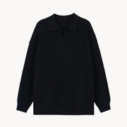 Dawn Mist Polo Collar - Sweater