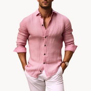 Modena Cotton-Linen Button-Down - Shirt