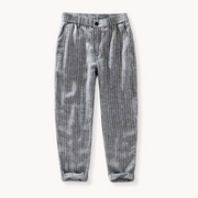 Tailored Striped Linen - Trousers