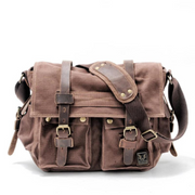 Canvas With Leather Trim - Bag