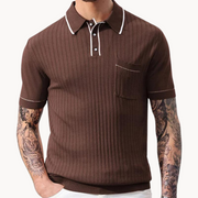 Vintage Ribbed Knit - Polo Shirt