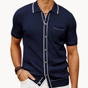 Ribbed Cotton - Polo Shirt