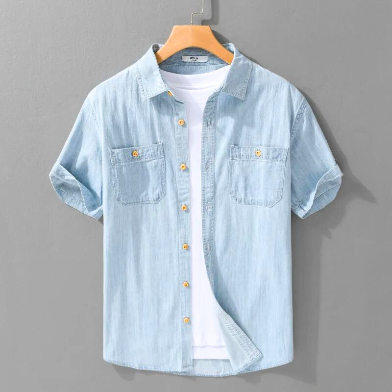 Bordeaux Denim - Shirt CASA LARO MEN