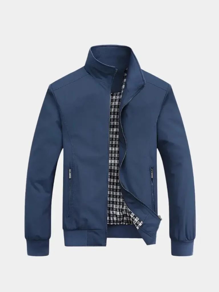 Casual Solid Bomber Jacket - Casa Laro CASA LARO