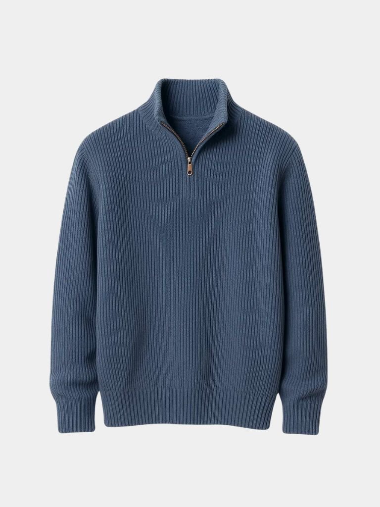 Classic Highland Quarter-Zip Sweater - Casa Laro CASA LARO