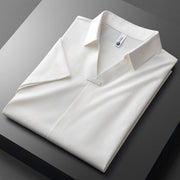 Cotton-Silk Blend Short Sleeve - Polo