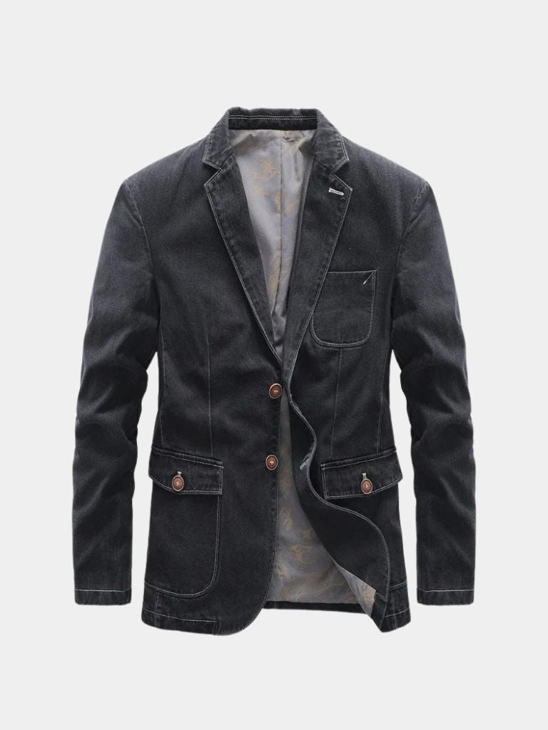 Denim Covenant Blazer Jacket – Casa Laro CASA LARO