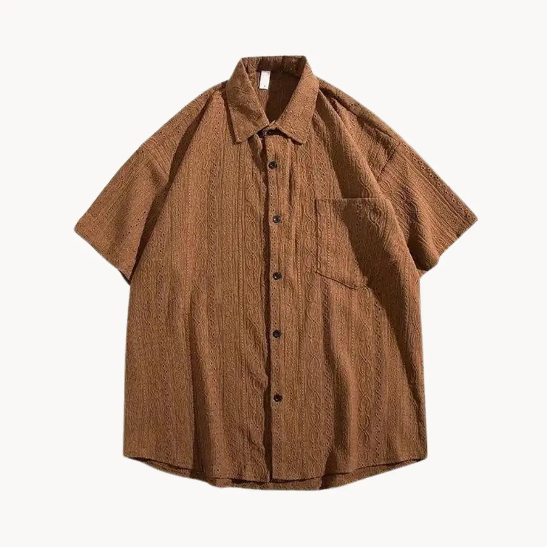 Driftwood Oversized Button-Front - Polo Shirt CASA LARO