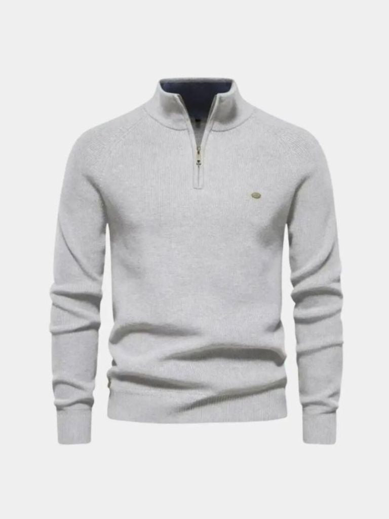 Elegant Quarter Zip Sweater - Casa Laro CASA LARO