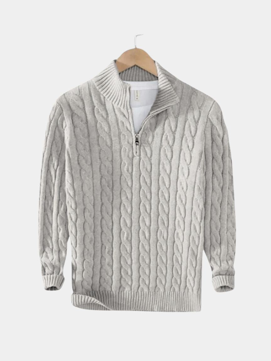 Essential Half Zip Curve Sweater - Casa Laro CASA LARO