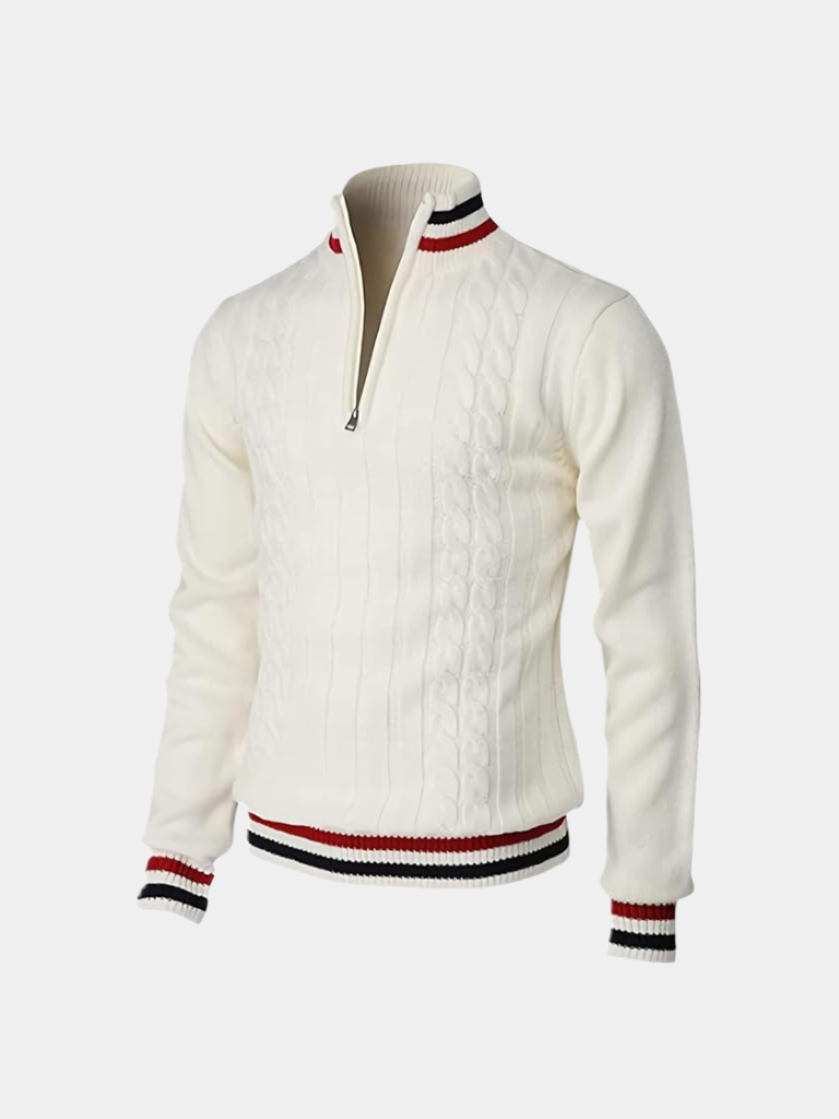 Essential Half Zip Turtleneck Sweater - Casa Laro CASA LARO