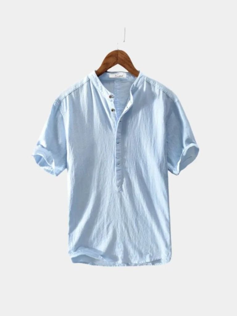 Essential Short Sleeve Linen Shirt - Casa Laro CASA LARO