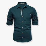 Cotton Button-Down - Shirt