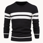 Striped Cotton Crewneck - Sweater