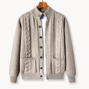 Cable Knit Wool - Cardigan