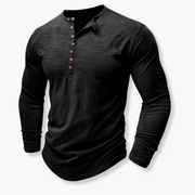 Classic Cotton Henley - T-Shirt