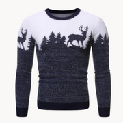 Elk Motif Knit - Sweater
