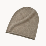 Cashmere Ribbed Fold-Over - Beanie