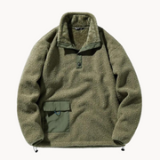 Cozy Brushed Fleece Pullover - Sweater