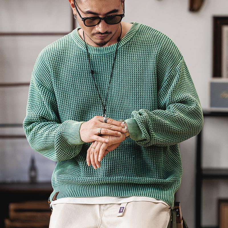 Grid Knit Pullover - Sweater CASA LARO MEN