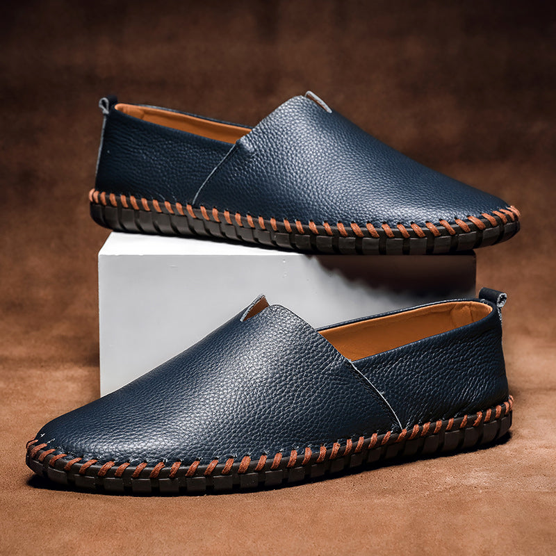 Massimo Leather Slip-On - Loafers
