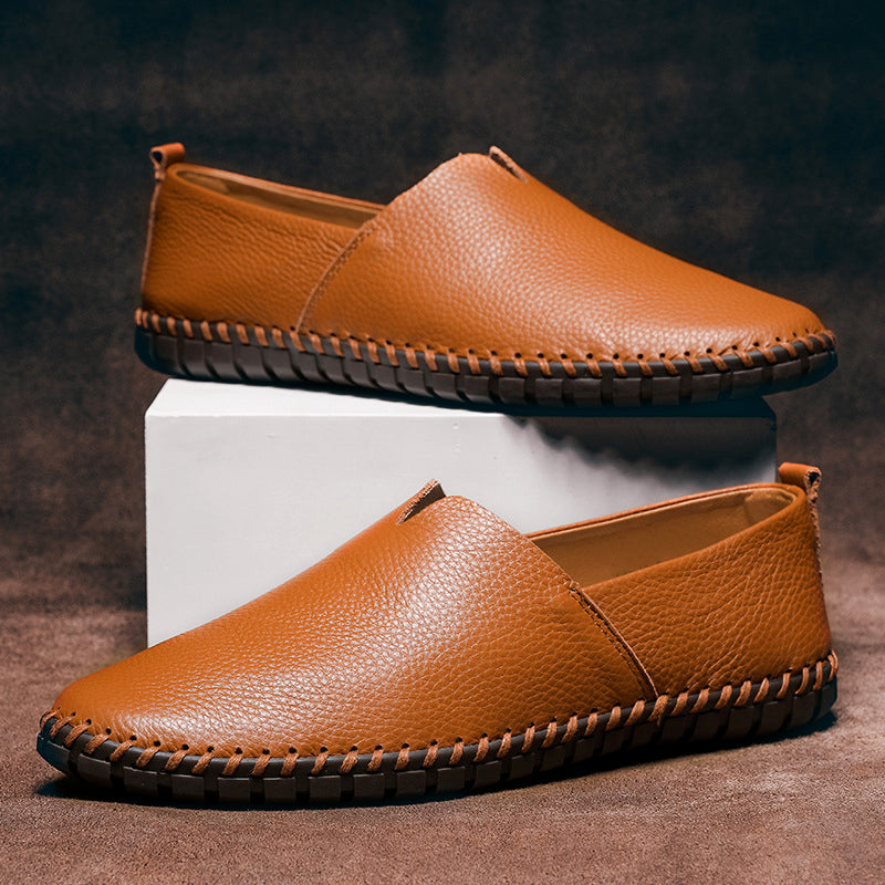Massimo Leather Slip-On - Loafers