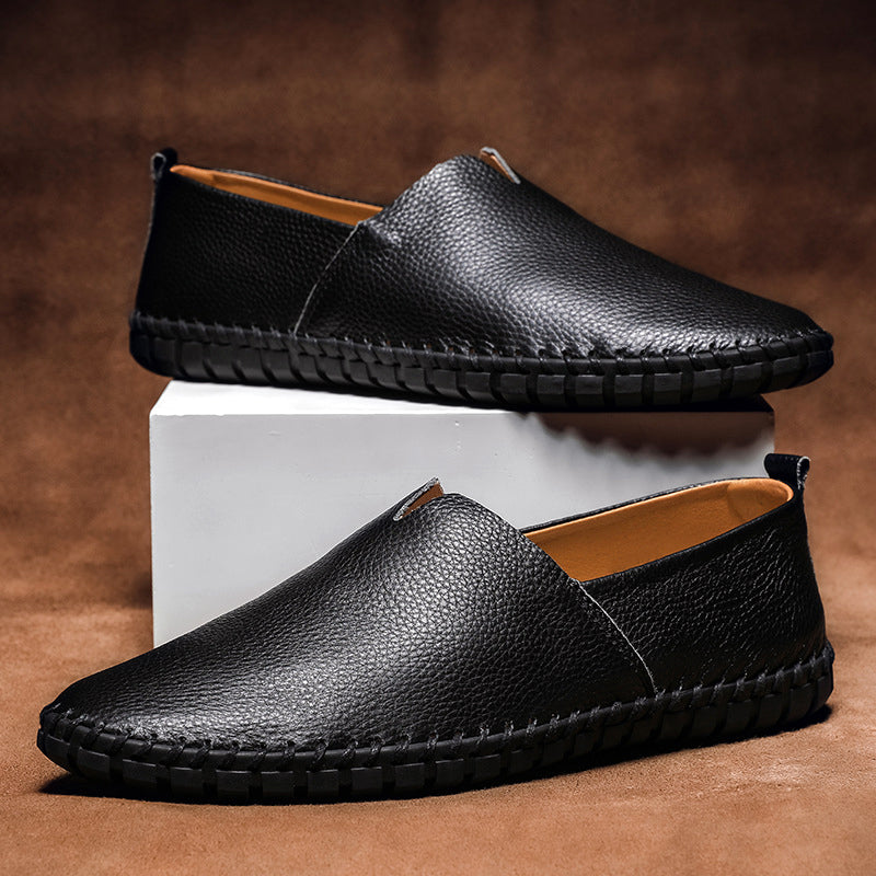 Massimo Leather Slip-On - Loafers