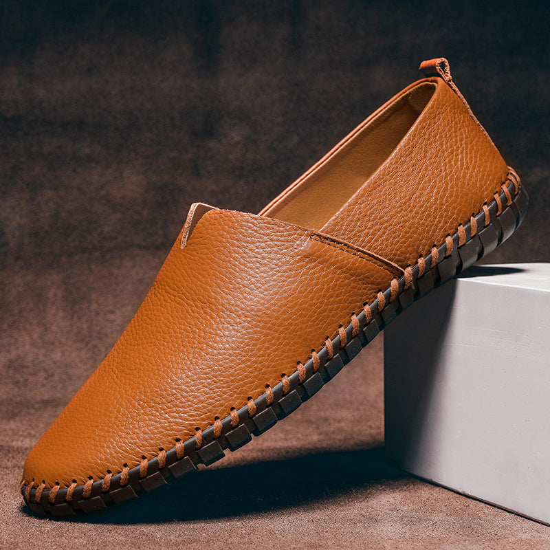 Massimo Leather Slip-On - Loafers