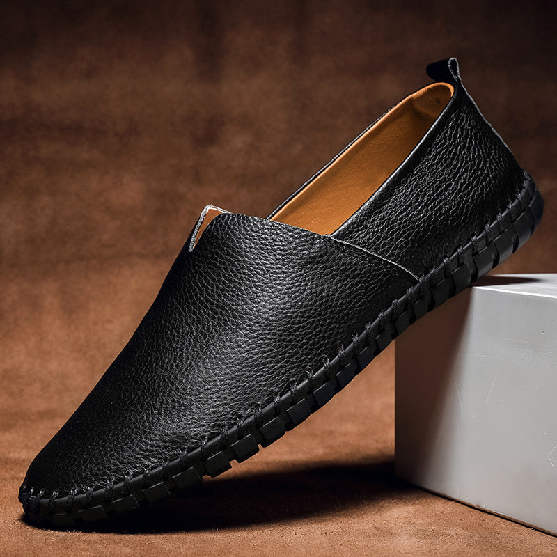Massimo Leather Slip-On - Loafers