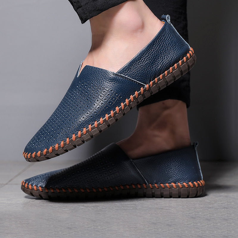 Massimo Leather Slip-On - Loafers