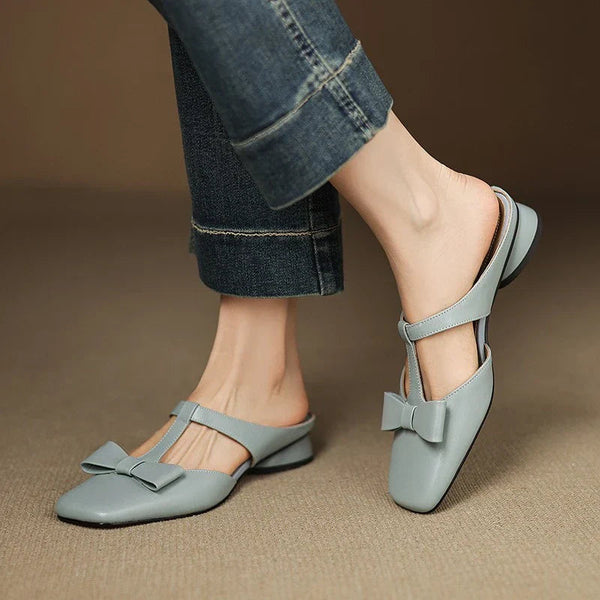 Leather Slip-On - Mules CAAYWORLD
