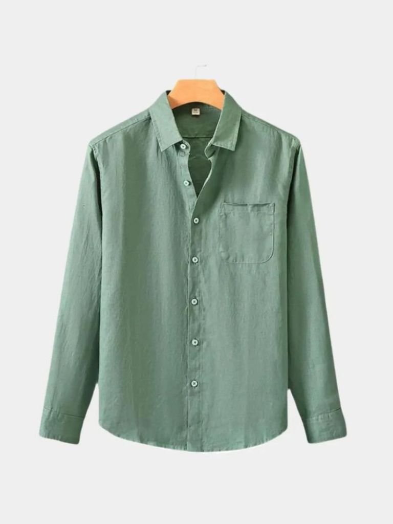 Long Sleeve Essential Linen Shirt - Casa Laro CASA LARO