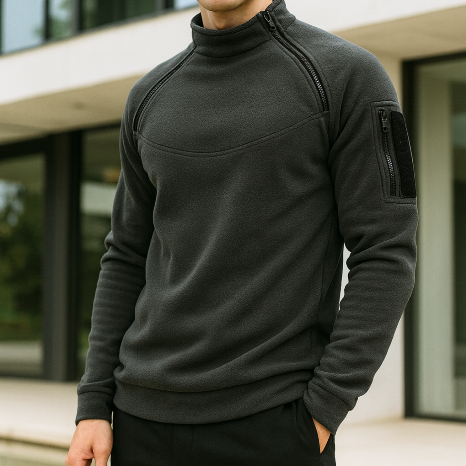 Luis - Tactical Fleece Pullover CASA LARO MEN