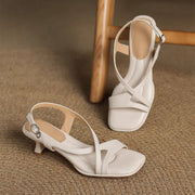 Savina Leather - Heels