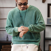 Grid Knit Pullover - Sweater